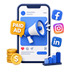Paid Social Advertising icon