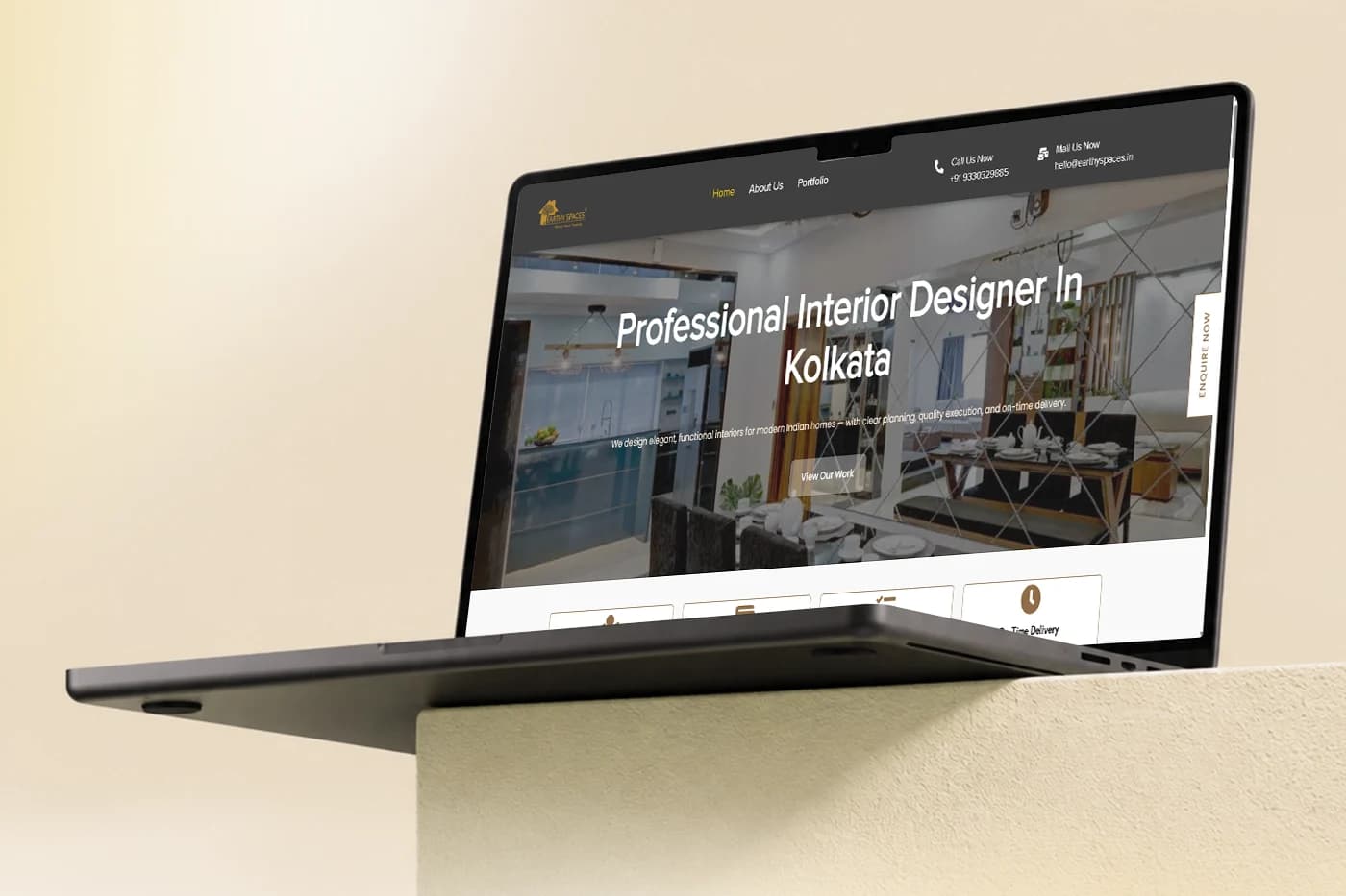 Portfolio preview for Earthy Spaces
