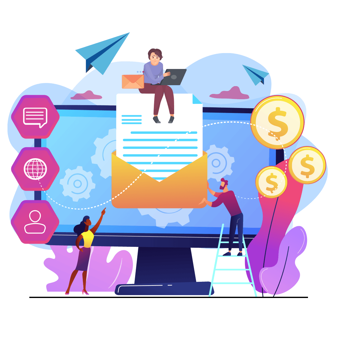 Email marketing dashboard showing campaign performance, audience engagement, and email automation analytics